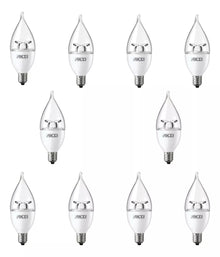 Pack De 10 Focos Flama Led Aksi 4w Luz Blanca Base E12