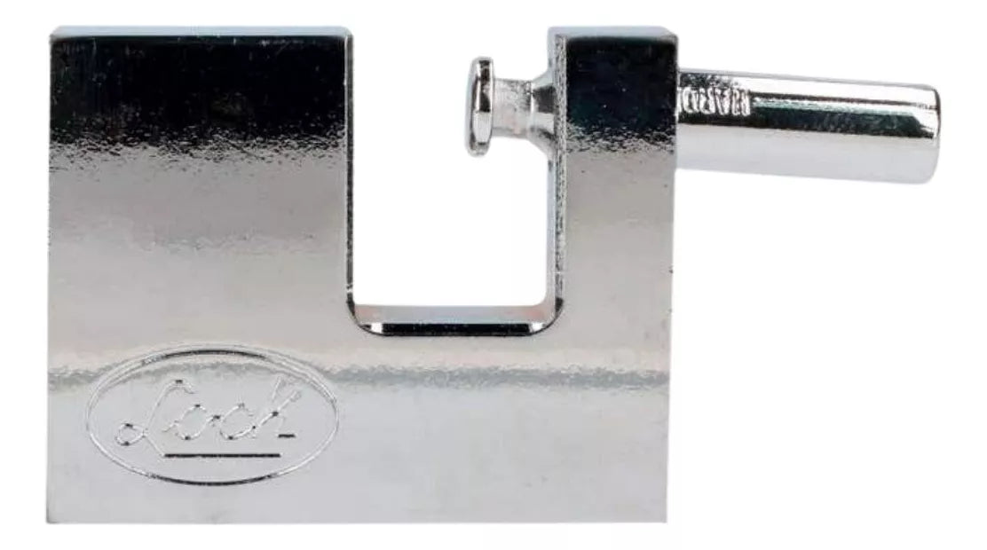 Candado Acero Cortina Lock 70mm Cromo Llave Estandar