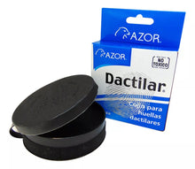 Cojin Huellas Dactilares Azor Negro Tinta Permanente