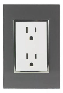 2 Pzs Placa Venecia Humo Sanelec Contacto Doble - Marchante MX