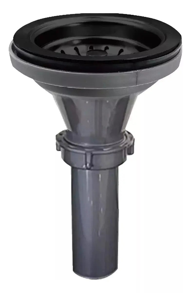 Contracanasta Para Fregadero Con Tubo Acero Inox Negro Mate - CNX - empaque