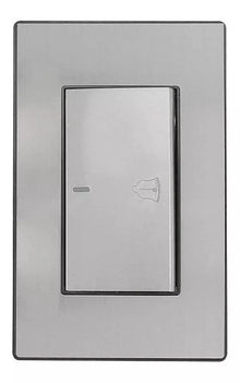 Placa Boton Timbre Sanelec 4644 Cordoba Acero Inoxidable - Marchante MX
