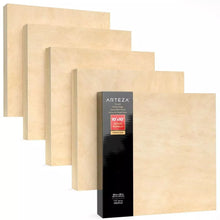 Set 5 Lienzos Madera Canvas Bastidor Pintura 25x25 Arteza