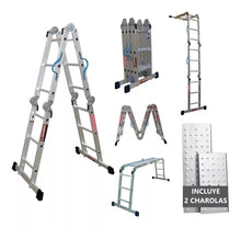 Escalera De Aluminio Multipropósito Peldaños 706756 Plateado