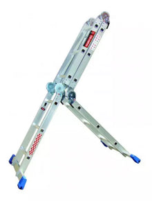 Escalera De Aluminio Multipropósito Peldaños 706633 Gris