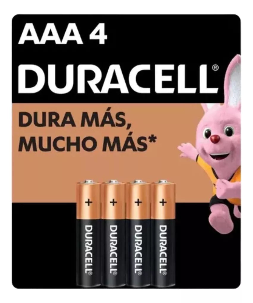 Pack Pilas Aaa Duracell Alcalinas Larga Duración 1.5v