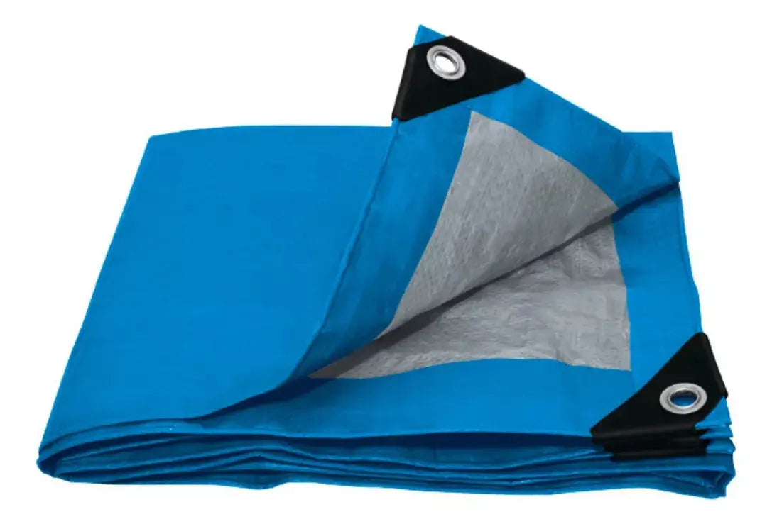 Lona Polietileno 4m X 5m Azul Aksi Reforzada Impermeable - Aksi