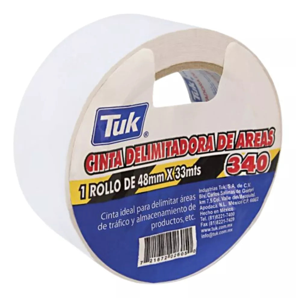 Cinta Delimitadora Area Tuk 48mm X 33m Color Blanco