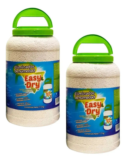 2 Pz Eliminador Humedad Olores Easy Dry 3.2 Kg - Easy Dry - vista lateral