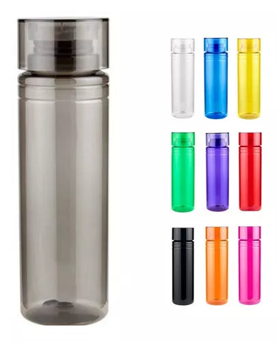 25 Cilindros Plástico Agua 850ml Colores Anfora Botella Agua - MarchanteMX