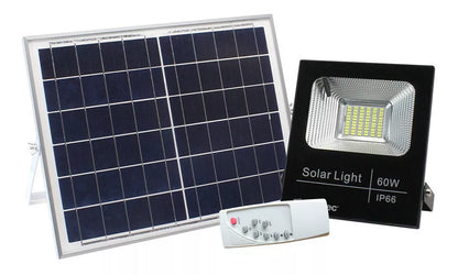 Reflector Solar Led Sanelec 60w Control Remoto Exteriores - Marchante MX