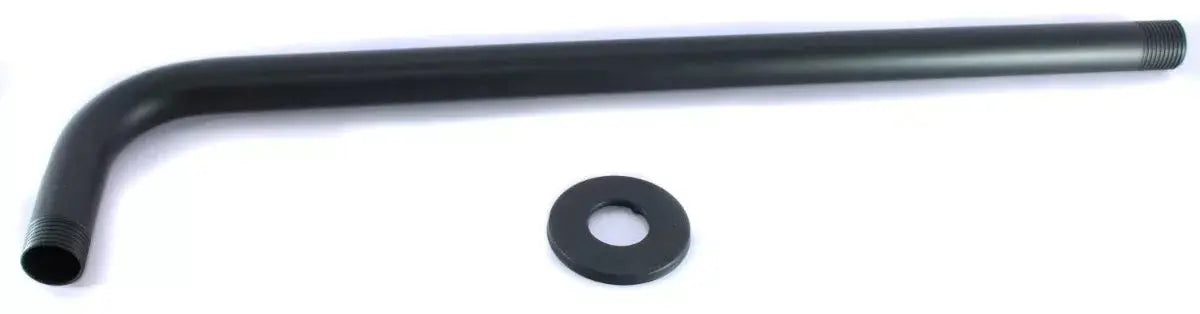 Cuello Regadera Meer 40cm Negro Mate Chapeton Acero - CNX
