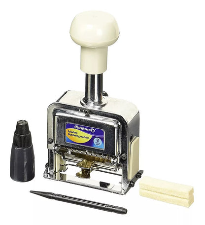 Foliador Automatico Metalico 8 Digitos Pelikan