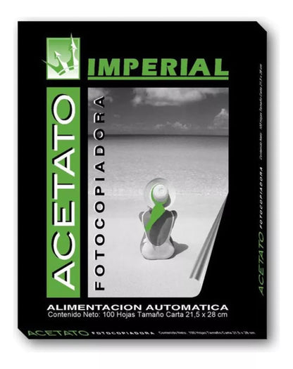 100 Piezas Acetato Tamaño Carta 21.5 X 28 Cm Imperial