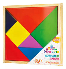 Tangram Dix Madera Grande Didactico Infantil - Dietrix - empaque
