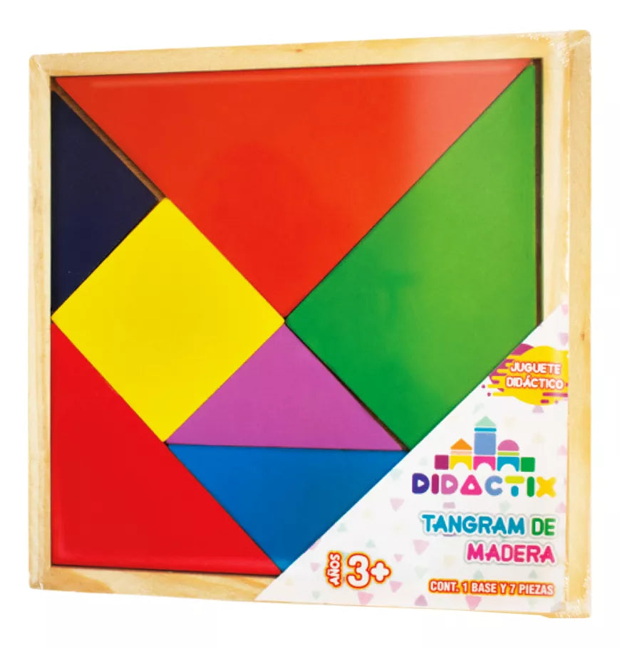 Tangram Dix Madera Grande Didactico Infantil