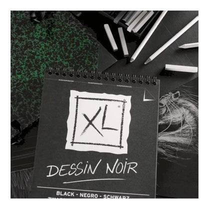 Canson Cuaderno Dessin Noir Negro Block Dibujo A4 21x29.7