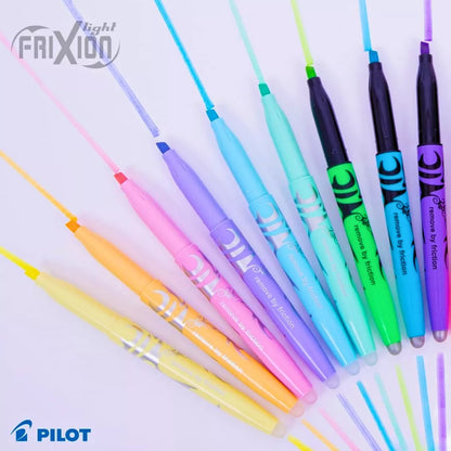 5 Marcador Borrable Pilot Frixion Light Pastel Punta Cincel