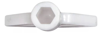 Jabonera Oval Humo Blanco 500 Ml Transparente