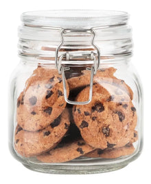 Contenedor Vidrio Hermético Tapa Clip 750 Ml Frasco Brocal