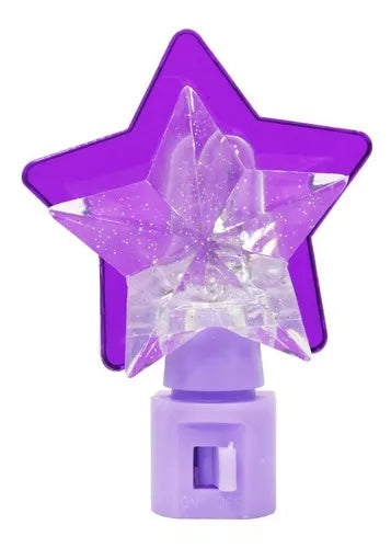 Lampara Luz Noche Incandescente Sanelec 4w Diseño Estrella