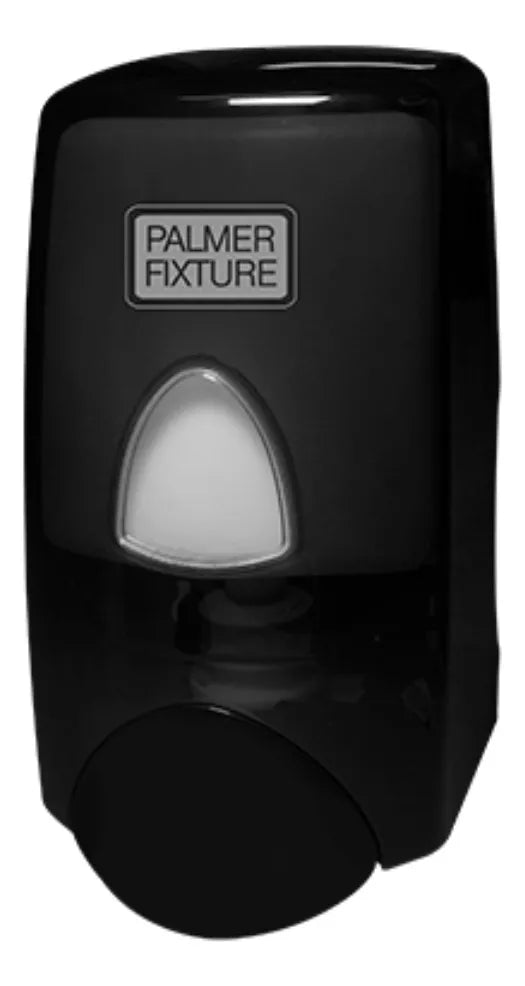Dispensador Pulsador Palmer Jabon 1 L Rellenable Negro