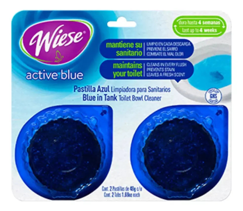 2pz Pastilla Azul Wiese Aroma Pino 96g Blister Burbuja - Wiese