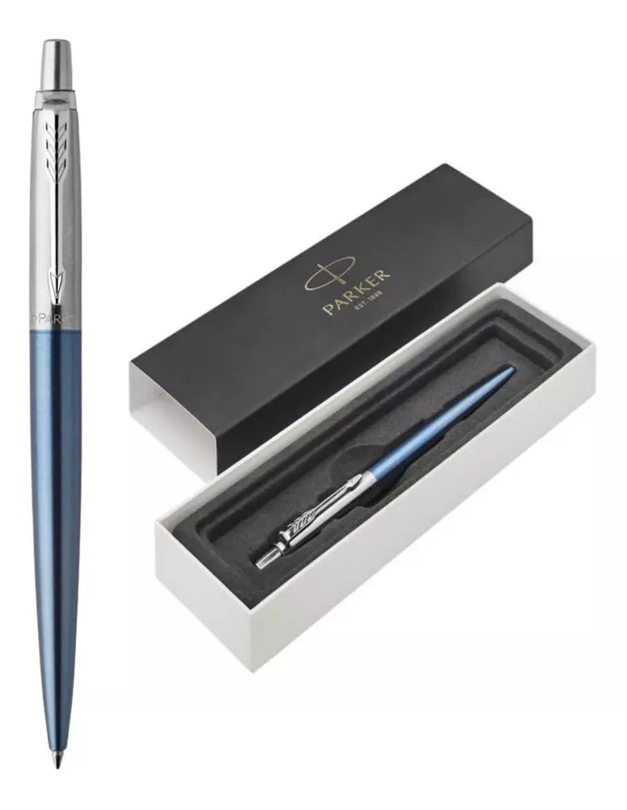 Bolígrafo Ballpoint Jotter Waterloo Azul Estuche Parker - Marchante MX