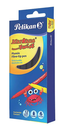 12 Plumones Redondos Pelikan Markana Twist Elegir Color