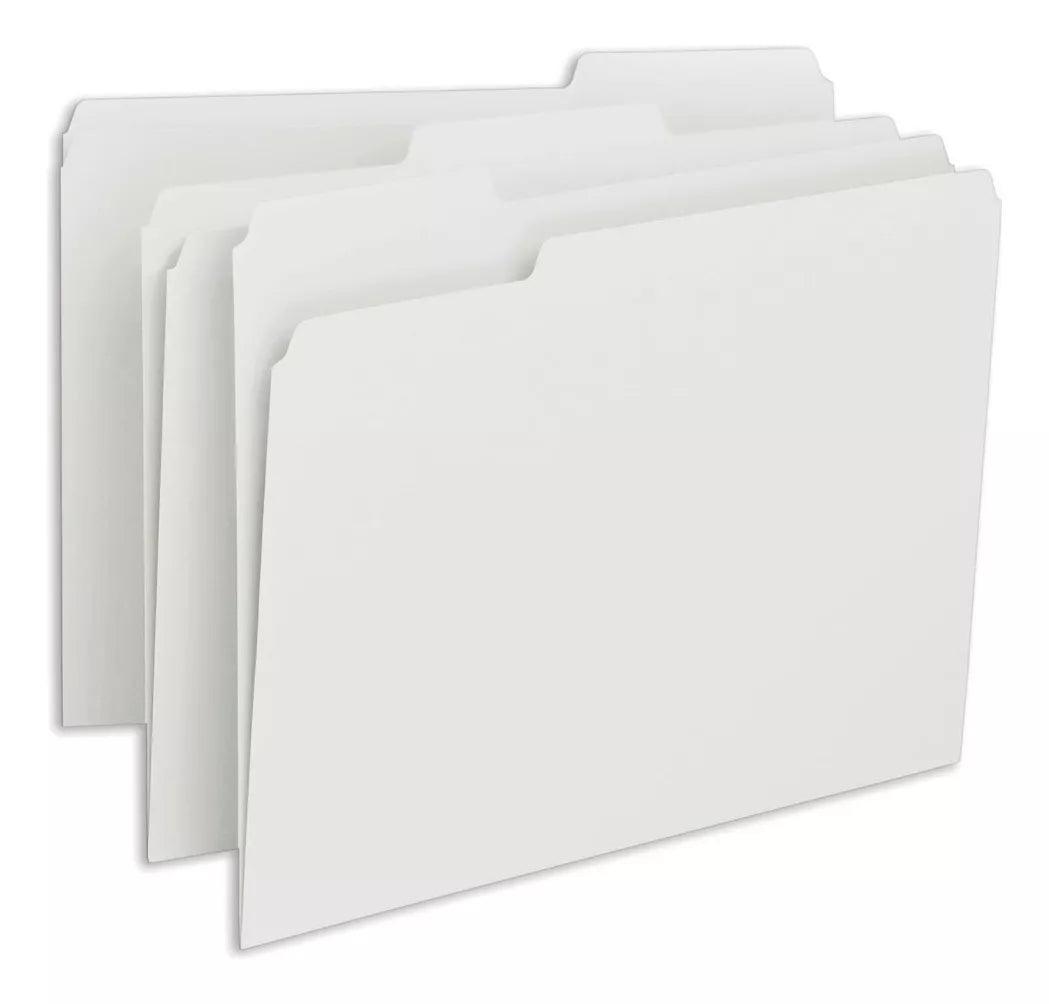 25 Folder Tamaño Carta Starfile Hot Colors Oficina Blanco