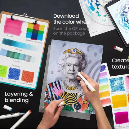 72 Rotuladores Marcador Doble Punta Everblend Ultra Arteza