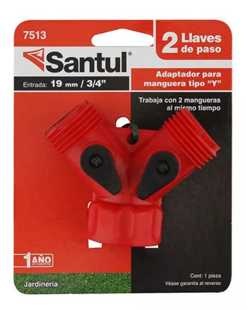 Juego 10 Conectores Adaptador Y Santul Llave Jardín Rojo - Santul