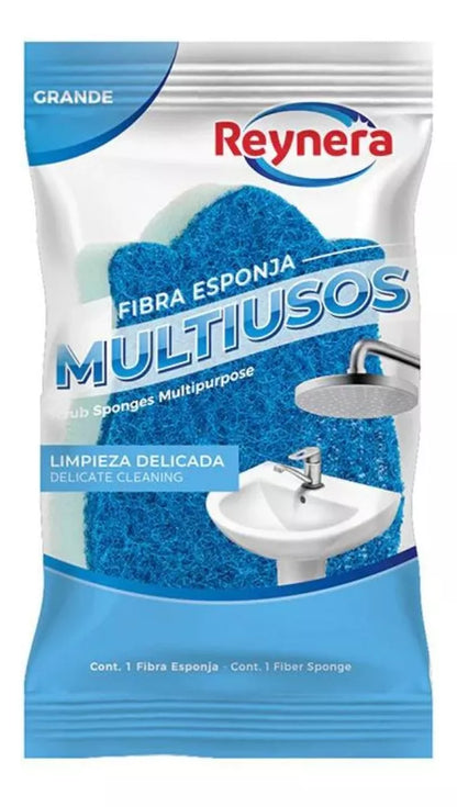 2pz Fibra Esponja Multiusos Practica Reynera