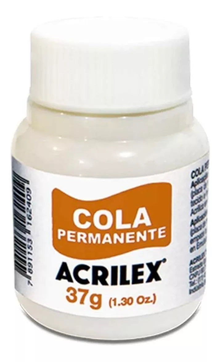 Pegamento Removible 37ml Acrilex Cola Permanente