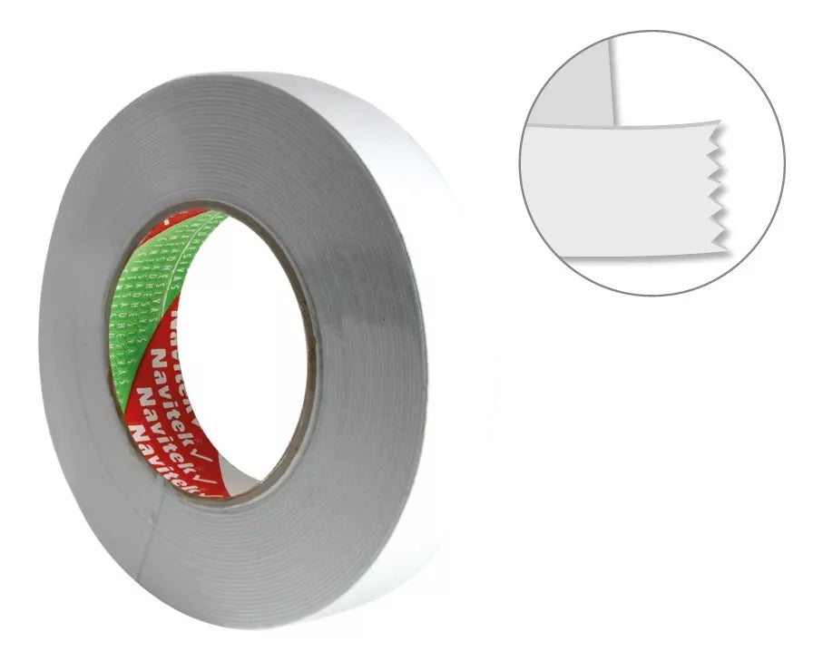 Cinta Adhesiva Doble Cara/capa Foam Eva Navitek 18mm X 10m - Marchante MX