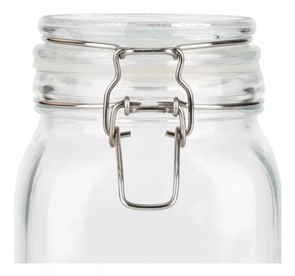 Envase Vidrio Hermético Alimentos Conservas Contenedor 1 Lt