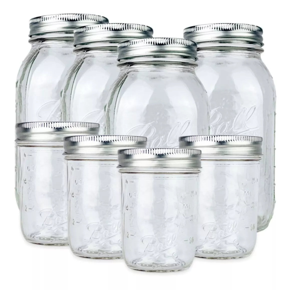 8pz Mason Jars Ball Vidrio Boca Ancha 473 Ml 946 Ml