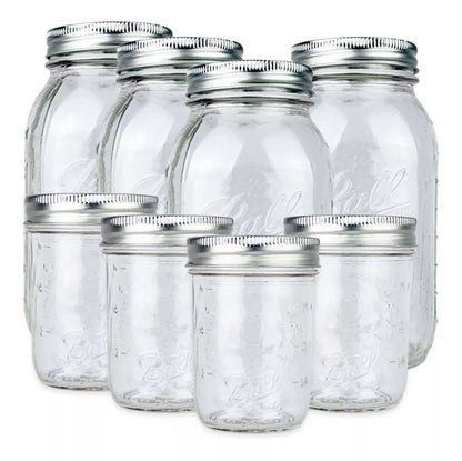 8pz Mason Jars Ball Vidrio Boca Ancha 473 Ml 946 Ml