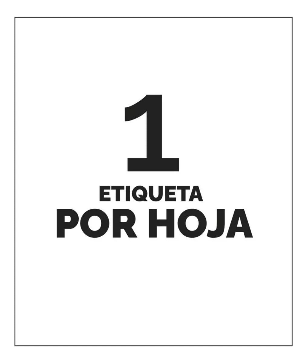 25 Etiquetas Envio Blanca Avery 21.6 X 27.9 Cm Permanente