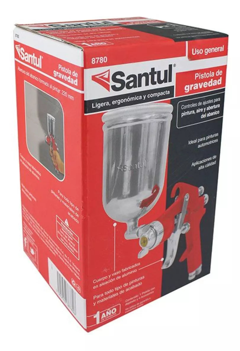 Pistola P/pintar De Graveda Santul Modelo 8780 400ml