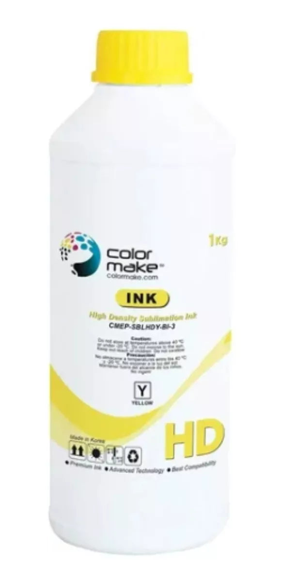 Bote Tinta Sublimar Imprimir Hd 1 Litro Colores Color Make