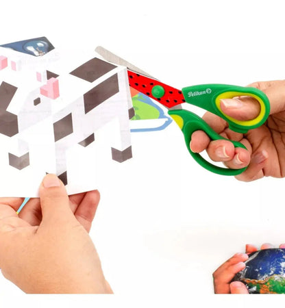 Tijera Escolar Ergonómica Confort Fancy 5 Pelikan Punta Roma - Marchante MX