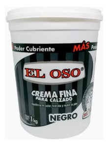 Crema Fina Bolear Zapatos El Oso Calzado Negro 1kg