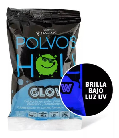 Polvos Holi Glow Original Neón 75gr Paquete De 20 Fiestas - Marchante MX