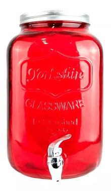 Vitrolero Dispensador Bebidas 8 L Mason Jar Vintage Colores