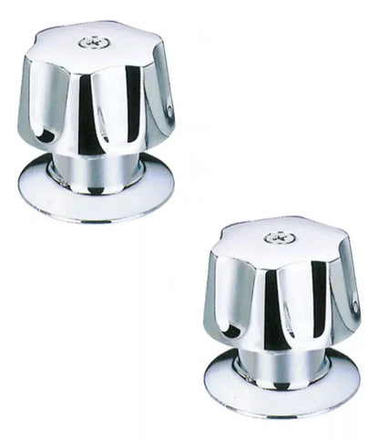 Juego Manerales Meer Zinc Regadera Cromado Color Plateado - CNX - vista trasera