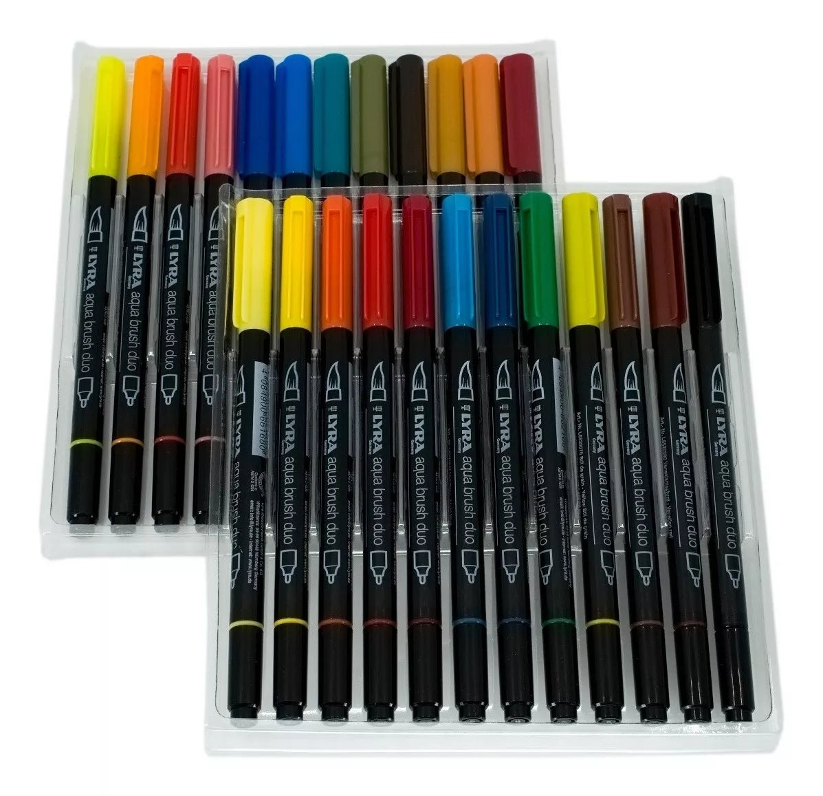 Set 24 Aqua Brush Duo Rotulador Lyra Doble Punta Marcadores