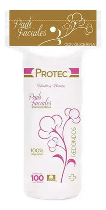 1 PZ con PADS Facial Redondos Protec Contiene 100 - PROTEC