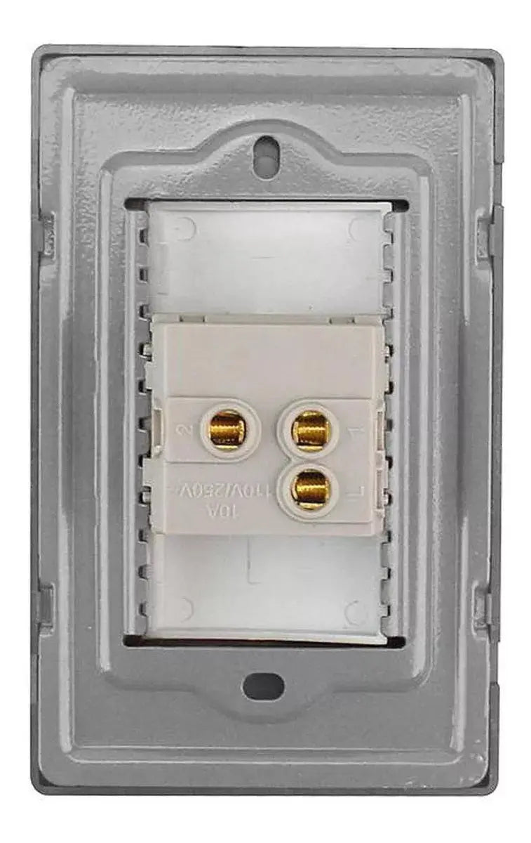 Placa Boton Timbre Sanelec 4644 Cordoba Acero Inoxidable - Sanelec - detalle