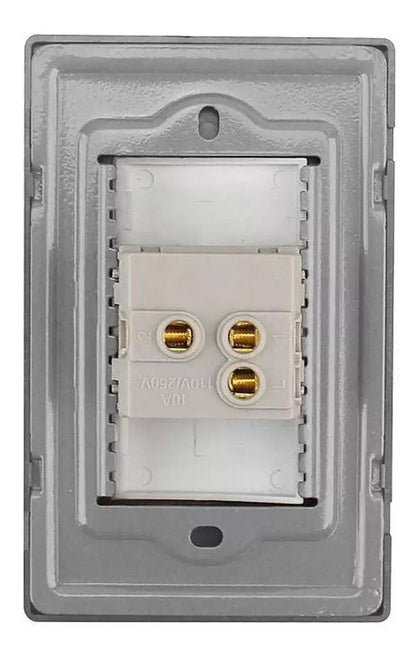 Placa Boton Timbre Sanelec 4644 Cordoba Acero Inoxidable - Sanelec - detalle